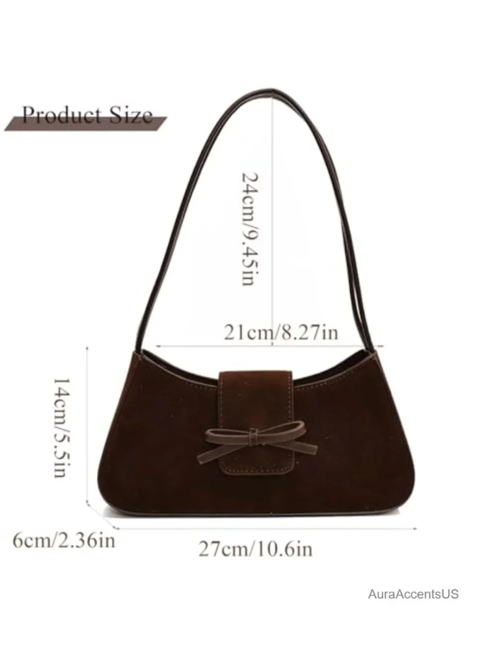 Patent Leather Hobo Shoulder Bag Y2K Trendy Bow Purse Clutch